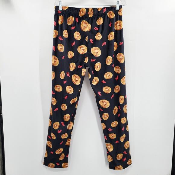 Kellogg's Eggo Waffle Print Drawstring Waist Pajamas Pants Men’s Size L - Picture 2 of 5